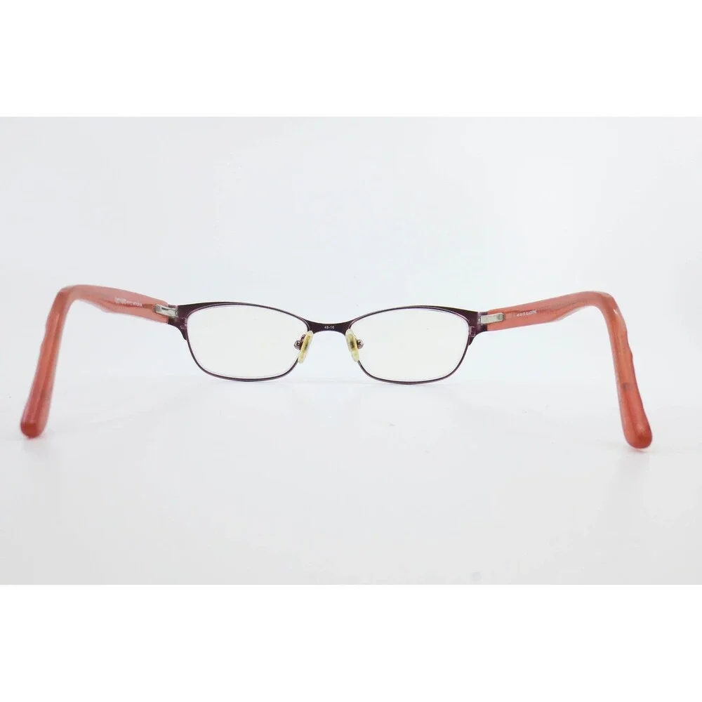 Karen Kane Petites Anthurium Eyeglasses 48-16-135 Black Pink Floral Rectangular